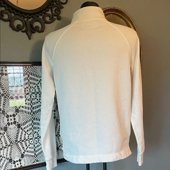 Jansport White Half-Zip Sweatshirt with Red 'Cal' Logo - Picture 4 of 6